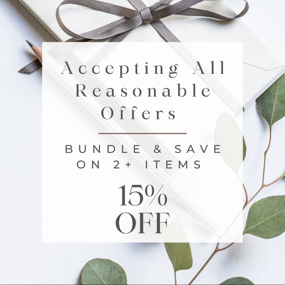⚡️Accepting Reasonable Offers + Bundle & Save⚡️